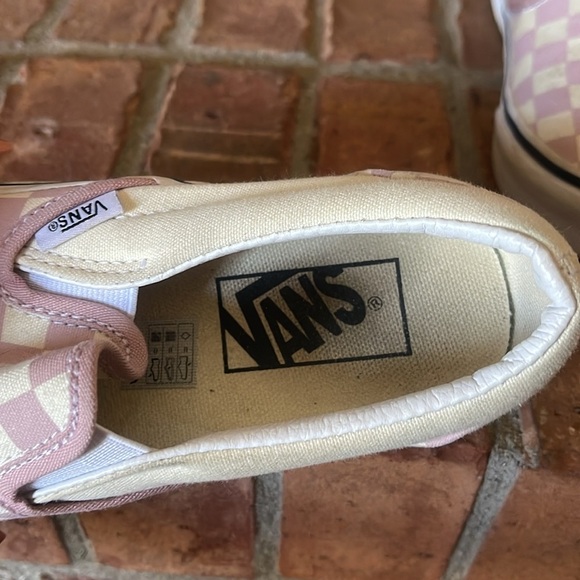 Vans Classic Slip On Sneakers in Checkerboard Lilac Light Purple - Picture 6 of 7